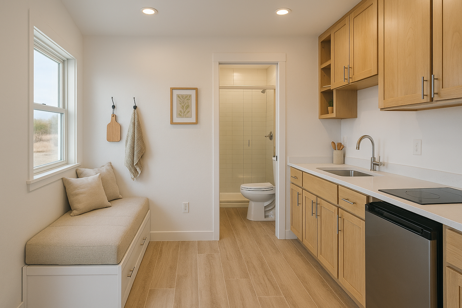 Desert Dawn – front elevation at sunrise